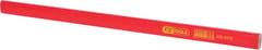 Pack de 12 crayons de charpentier - Rouge - 250 mm