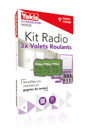 Kit micromodule encastré radio pour volet roulant KITRADIO3VRP