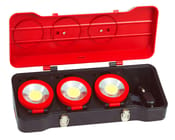 Pack de 3 projecteurs orientables rechargeable LED avec coffret