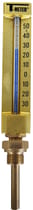 Thermomètres verticaux industriels - Droits - Hauteur 150 mm - Plongeur 63 mm - Série 1670