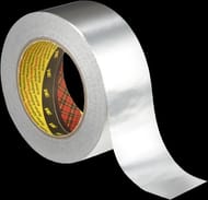 Ruban adhésif aluminium 1436 avec protecteur - Diam. 50x50 mm