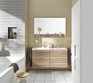 Meuble de salle de bain complet à suspendre 4 tiroirs EQIO SMART (armoire de toilette non inclus)
