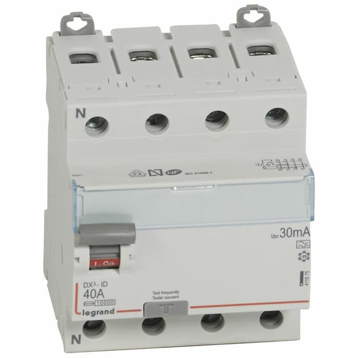 Interrupteur différentiel 4P DX³-ID - 30 mA