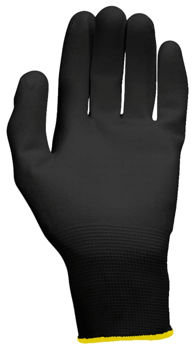 Pack de 12 paires de gants microfibres - Noir