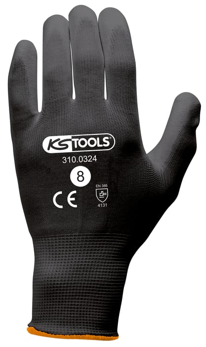 Pack de 12 paires de gants microfibres - Noir
