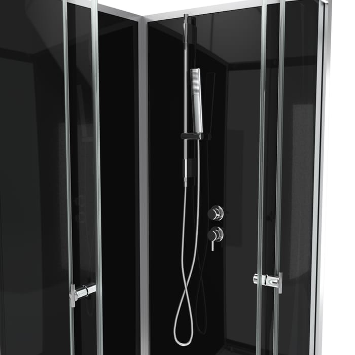 Cabine de douche carrée porte coulissante SOFT