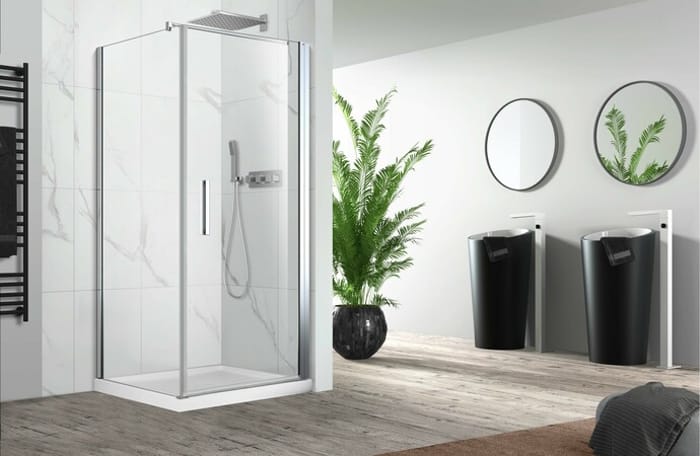 Porte de douche ou paroi de retour PINA - Verre transparent